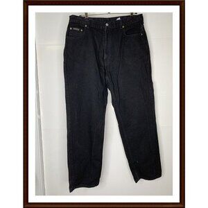 VINTAGE Calvin Klein CK Stonewashed Jeans Size 15 Black Button Fly 30x32 USA